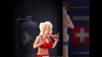 play Sıcak sarışın minyon genç cankurtaran alır onu ağzı dolu arasında boşalmak ben yaz destan