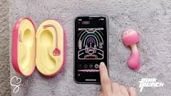 再生 サラ・スーの徹底的なレビュー：ピンクパンチサンセットマッシュルームモンスターディルド